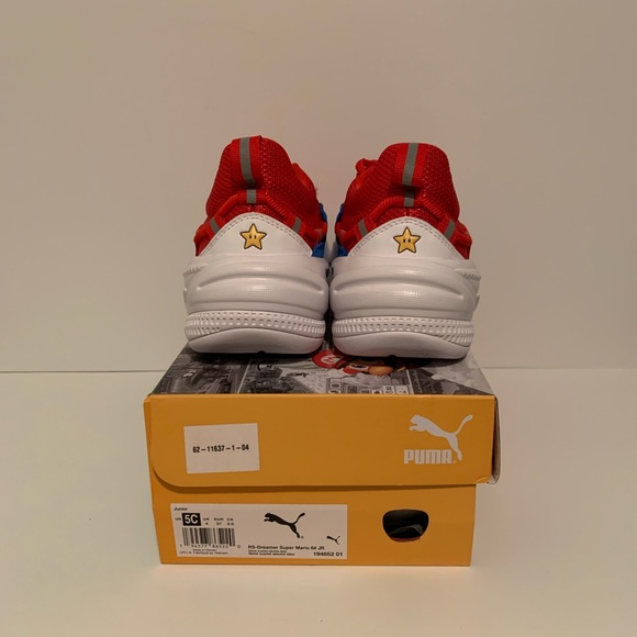 [BRAND NEW] PUMA RS-DREAMER SUPER MARIO 64 GRADE SCHOOL SHOES SIZE 5Y SNEAKERS - Picture 5 of 8